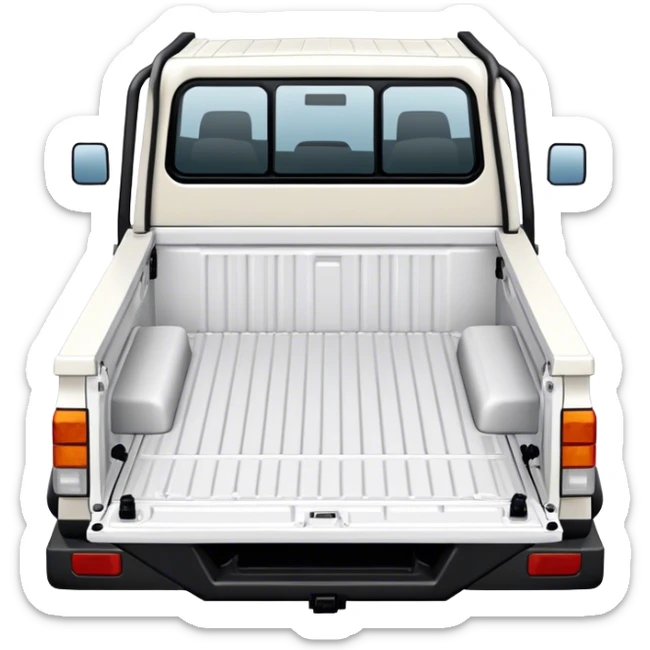 landcruiser 79 series truck bed - Toyota (Model Year: 2008) (Iconic colour: white) sticker