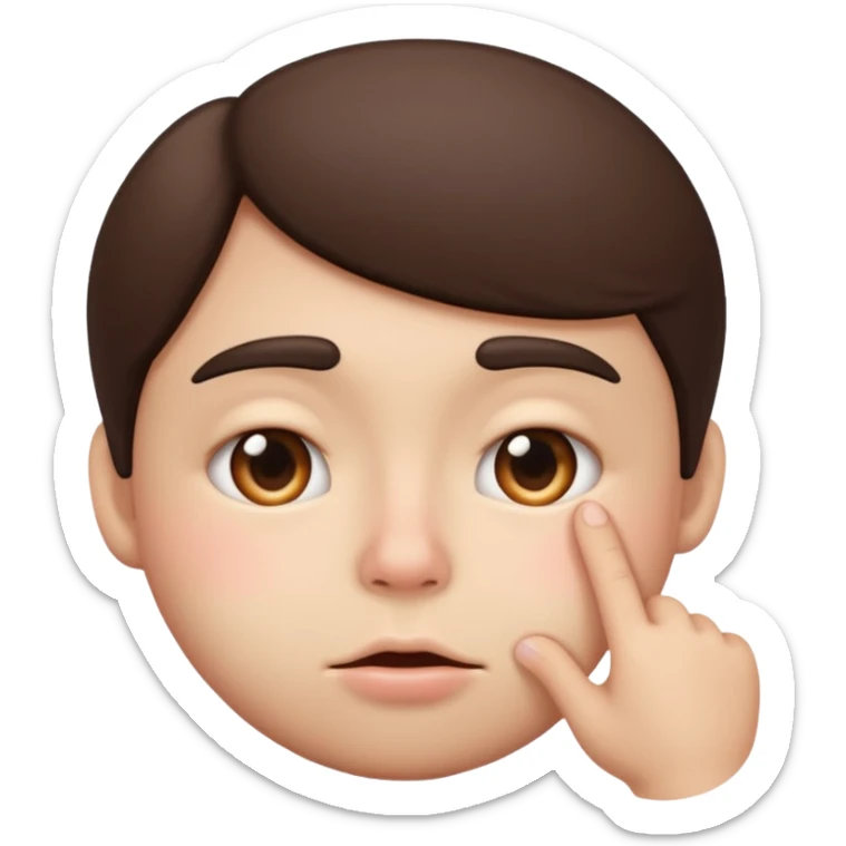 Someone holding back the “f” sound to the point their cheeks are puffy sticker