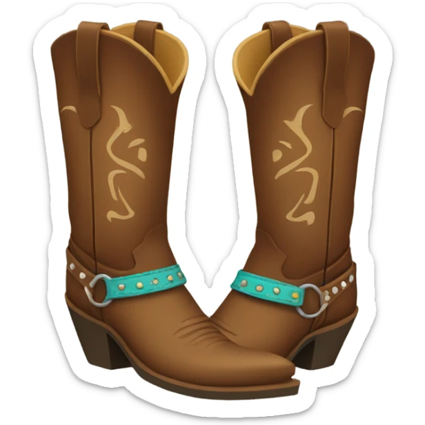 Cowgirl boots sticker