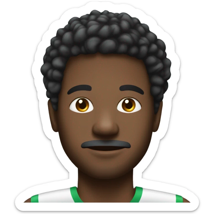 Create my profile image, I am black south african with little afro hair, male 30 years old sticker