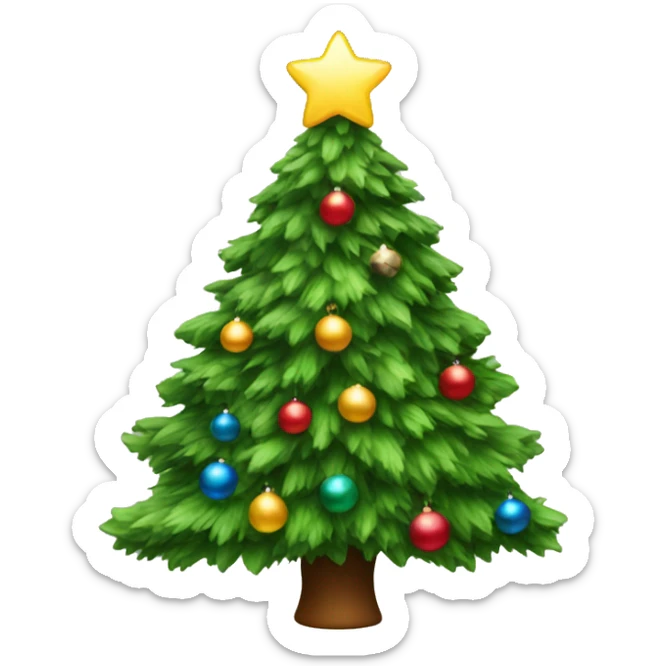 christmas tree sticker