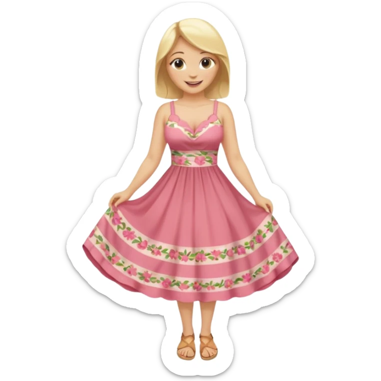 naked blonde woman with big breast full body sticker