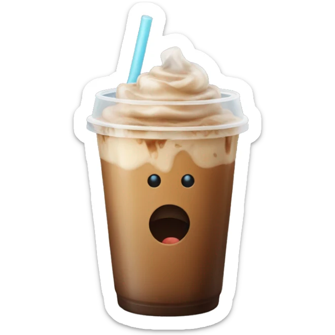 Iced coffee sticker