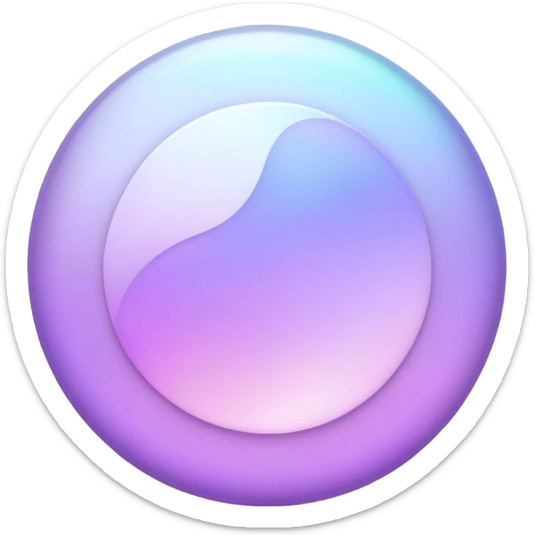 Iridescent pastel purple formal elegant sophisticated cultured neat pretty beautiful nifty app icon sticker