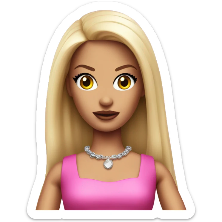 evil barbie sticker