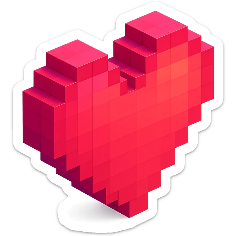 Heart sticker