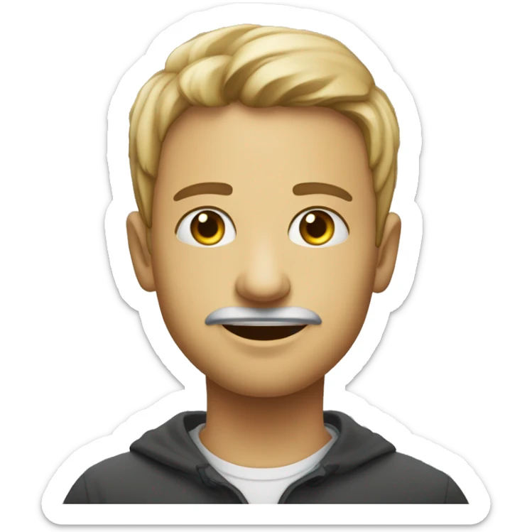 Un personnage qui a les larmes aux yeux et qui donne un sentiment de culpabilité sticker