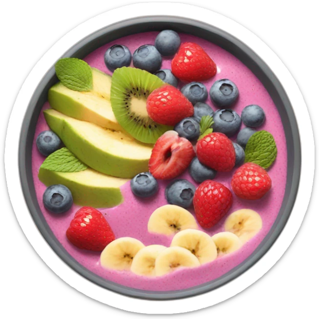 Smoothie bowl sticker