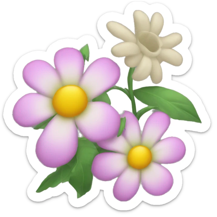 Flower sticker