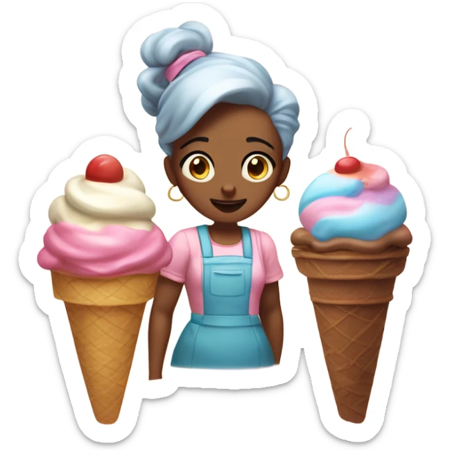 a seemingly cute, yet anxious woman who owns an ice cream parlor, being the local candy maker of her town. She is the protagonist of Sugary Spire. It's all a facade to her more abrasive and envious personality. sticker