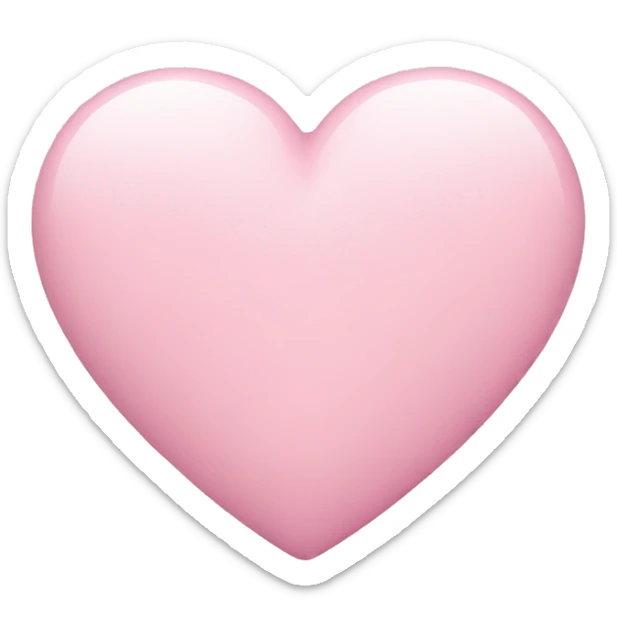 pastel pink heart sticker