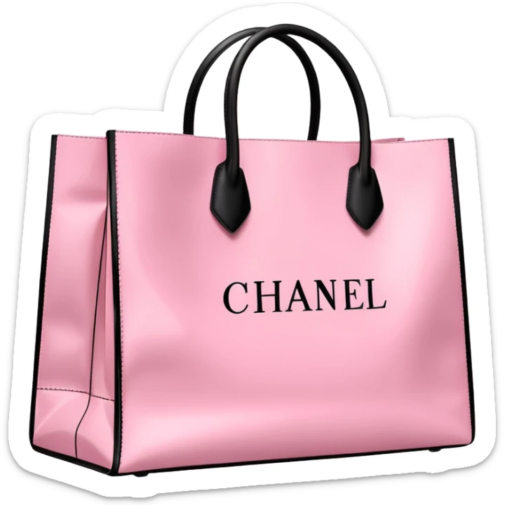 Victoria secret shopping bag, Sephora shopping bag, Chanel shopping bag sticker