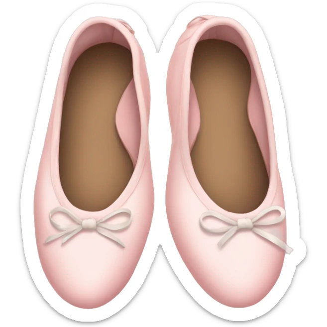 Pale pink ballet shoes sticker