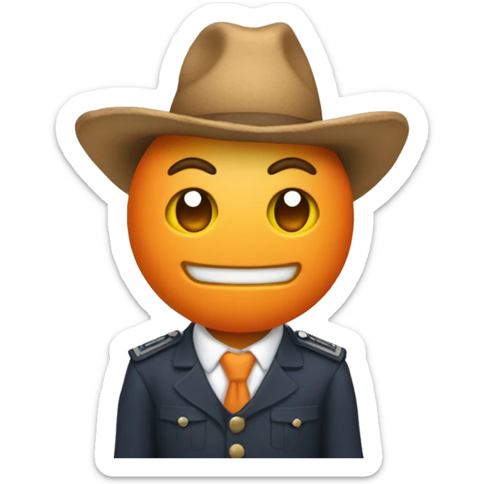 naranja  haciendo like, con el lema UNIDOS Y FORTALECIDOS POR HISTORIA sticker