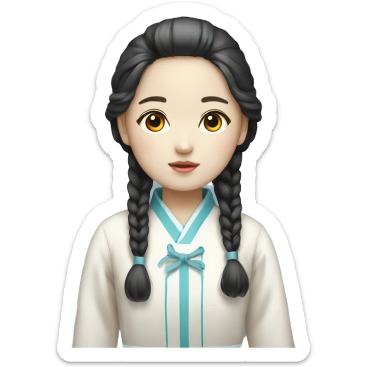 korean doll sticker