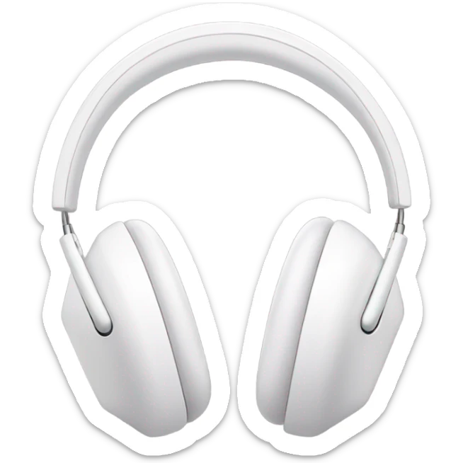 An aesthetic pair of headphones airpods max  sticker