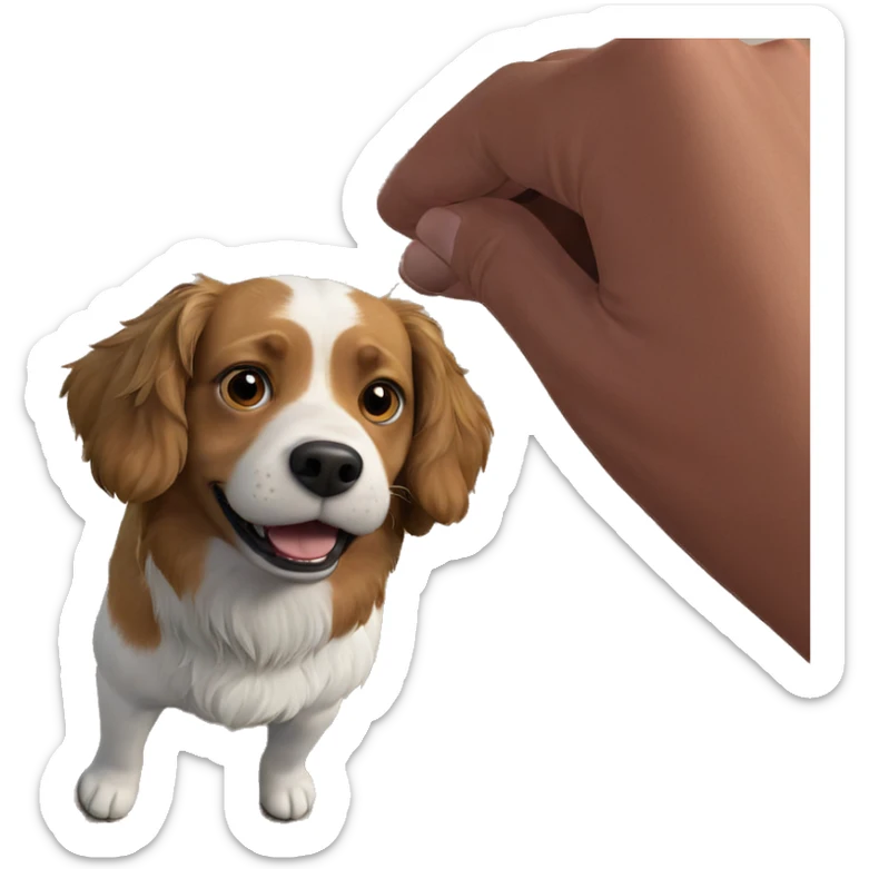 pov of a happy dog sticker