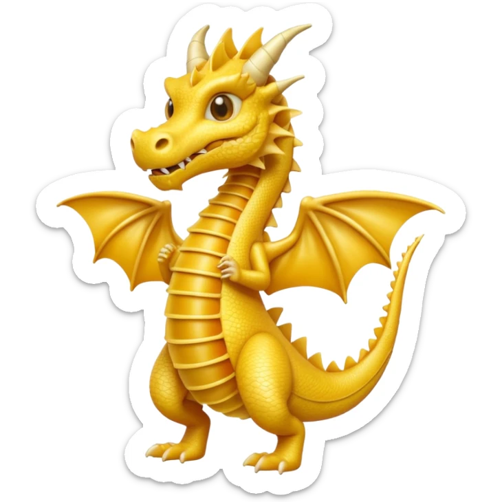 Dragon con cuerpo de pasta canelloni que el cuerpo enga su cuerpo normal con patas sticker