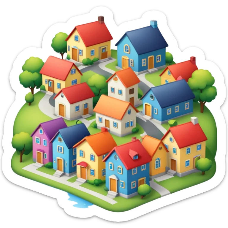 Houses sticker