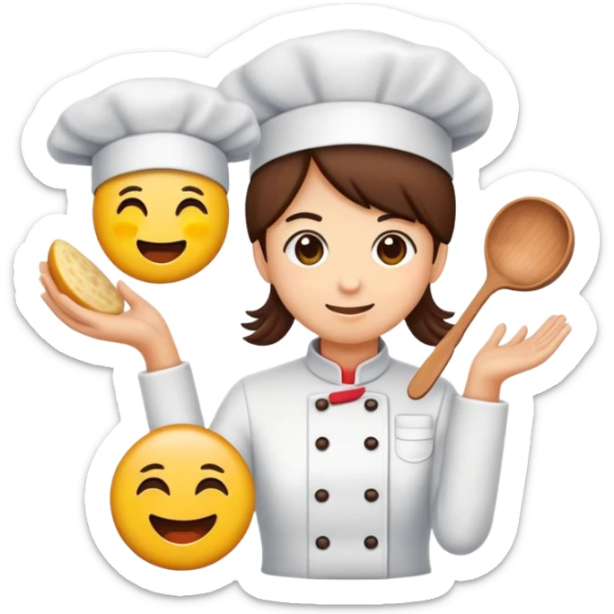 Wajah terdistorsi: Ekspresi yang menunjukkan keterkejutan, terinspirasi dari fitur 'Emoji Kitchen' sticker
