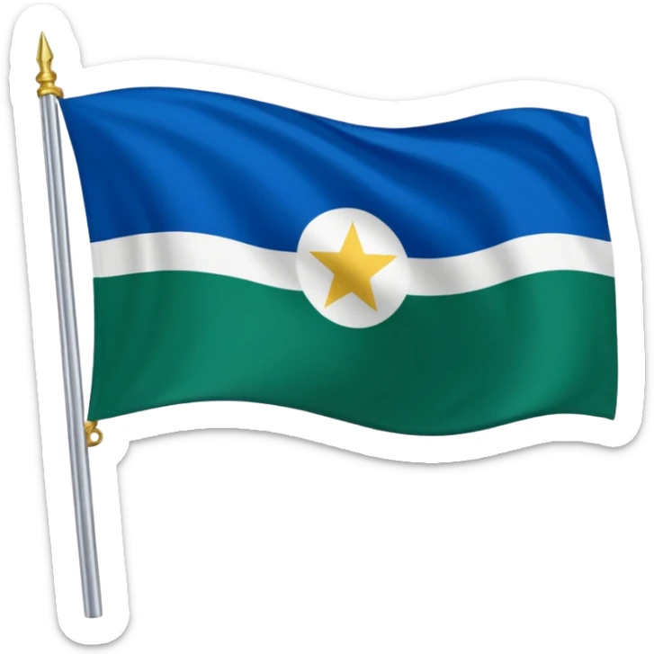 Crie um emoji da bandeira do estado do Paraná que fica no Pais Brasil sticker