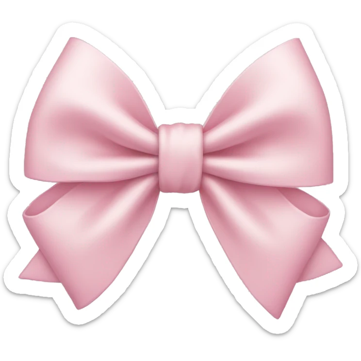 Light pink bow  sticker