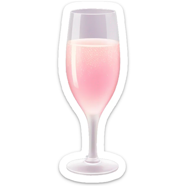 Pink champagne  sticker
