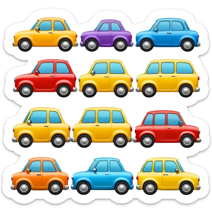 need emojis of cars from cartoons or movies and real life cars  sticker