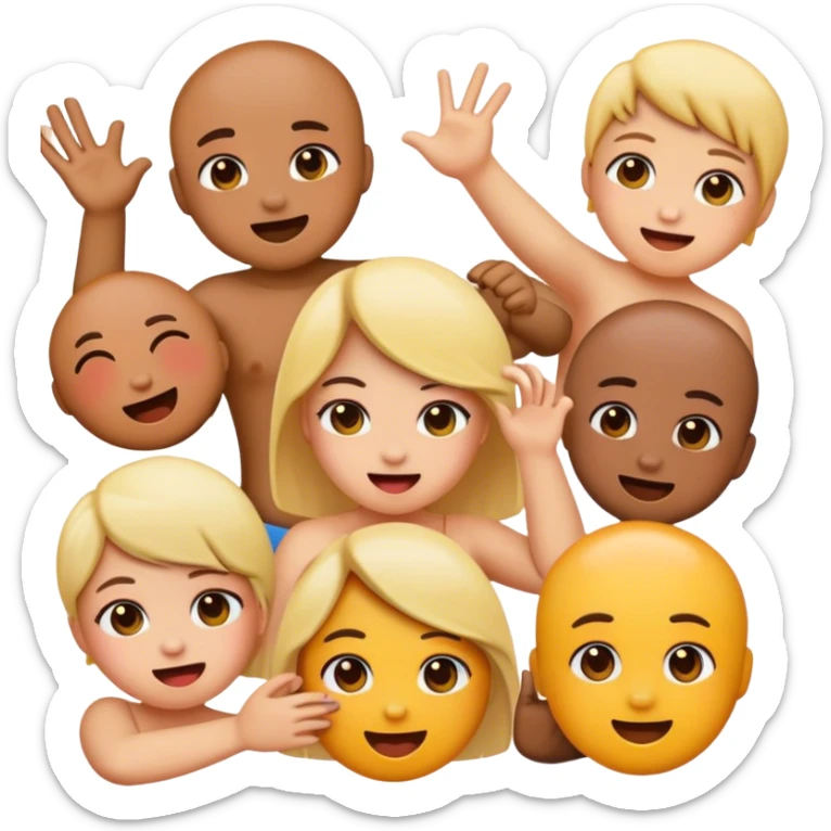 Emojis babeando  sticker