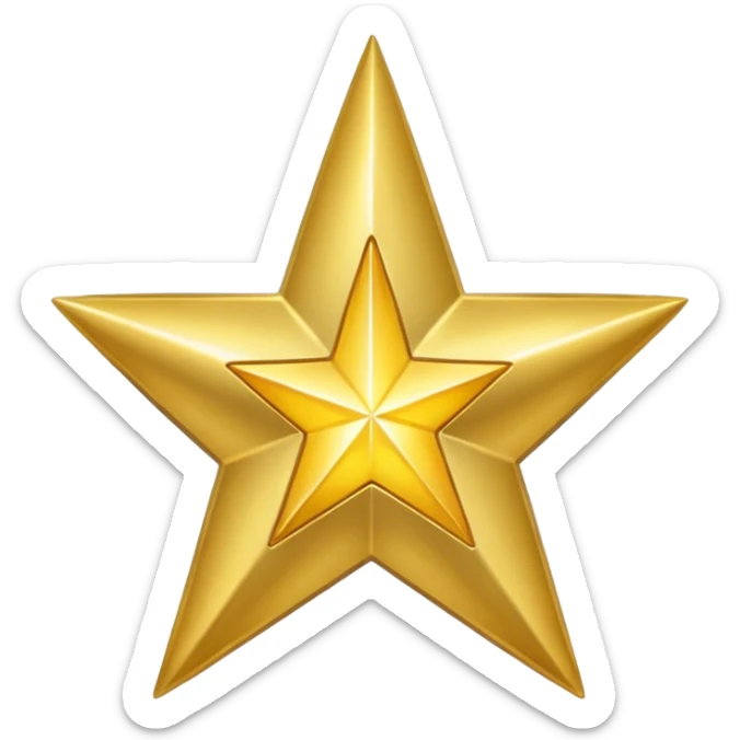 Emogie of verified  of star of 24 head and tick  sticker