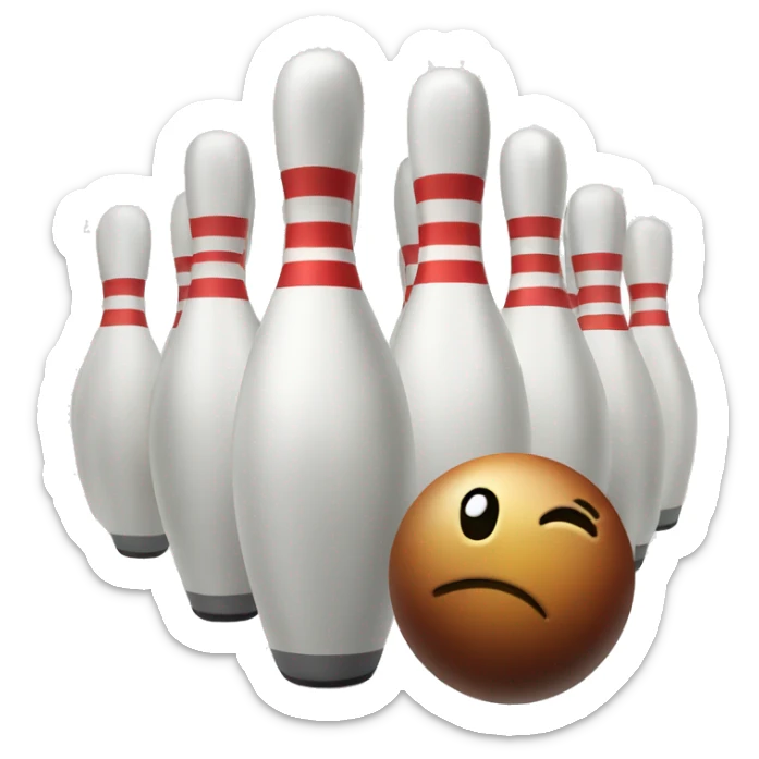 Bowling sticker