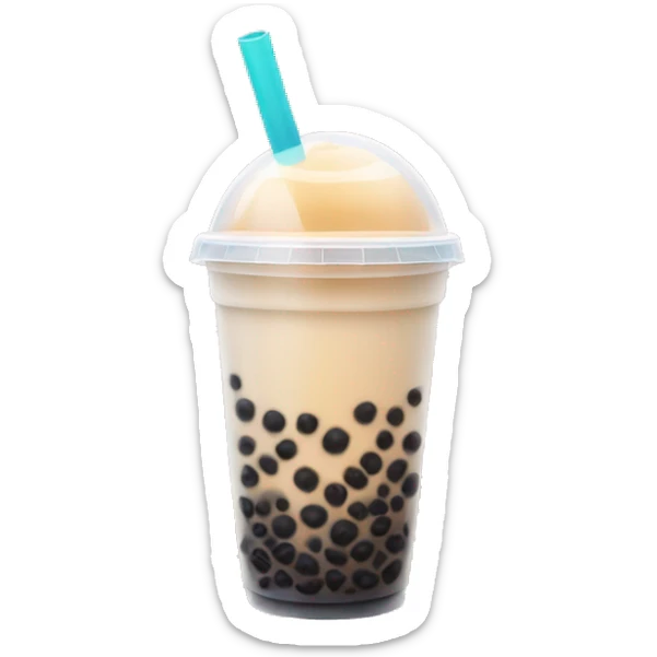Bubble tea sticker
