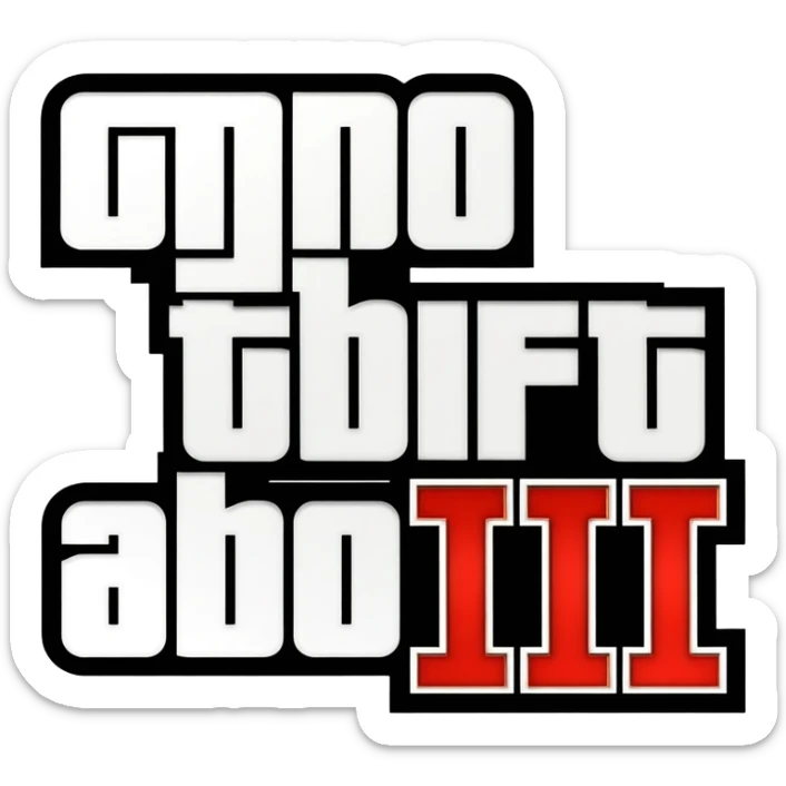 GTA III sticker