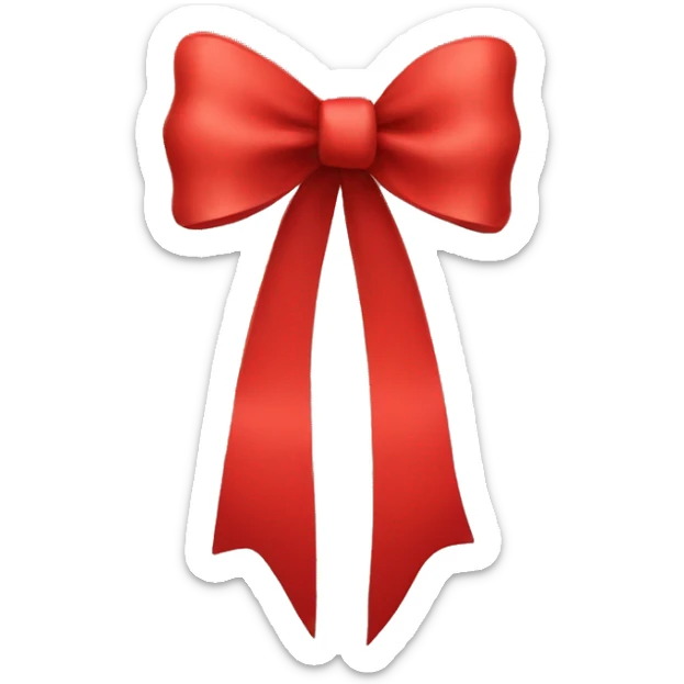 red bow  sticker