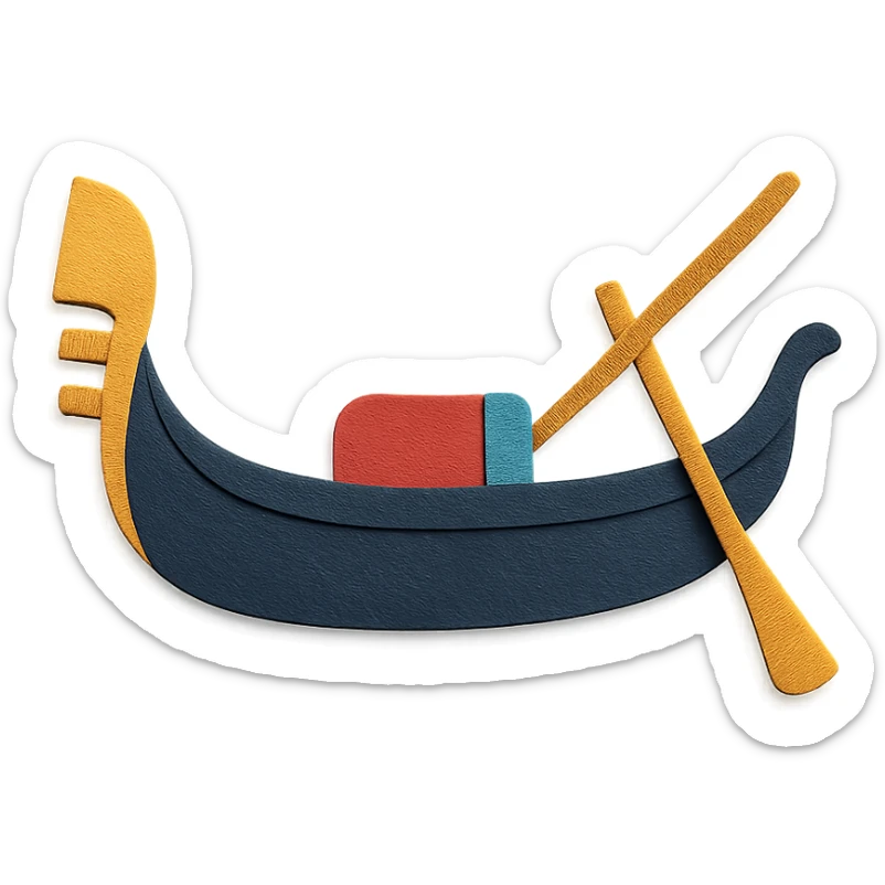 Venice gondola sticker