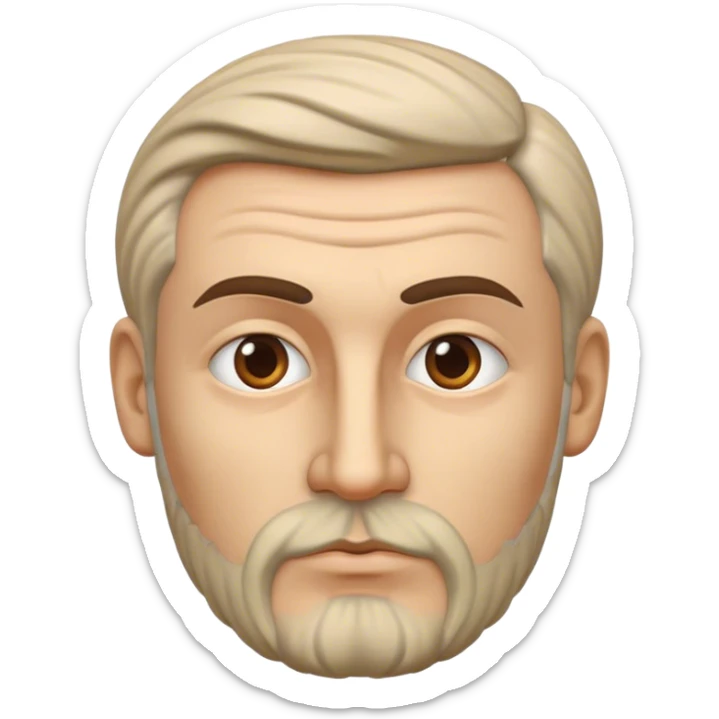 Cinematic Realistic Ivan Meštrović Portrait Emoji, depicted as a renowned Croatian sculptor with thoughtful eyes and classical attire, rendered with intricate textures and dramatic artistic lighting that captures his creative genius. sticker