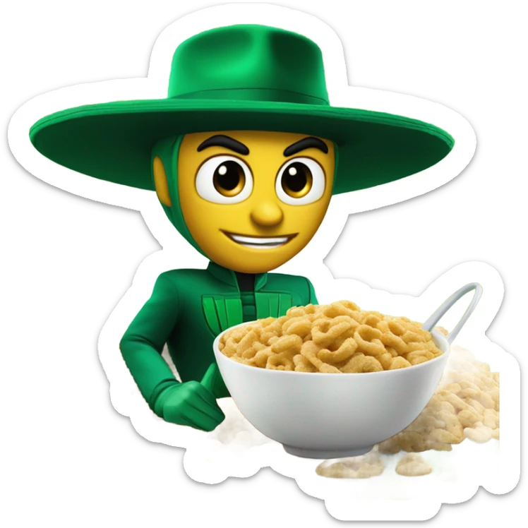 Green hornet cereal for sale only $9.99 at McDonald’s!!! Budabahbahbah, I’m lovin it! sticker