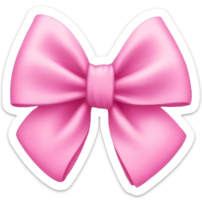 Pink bow sticker