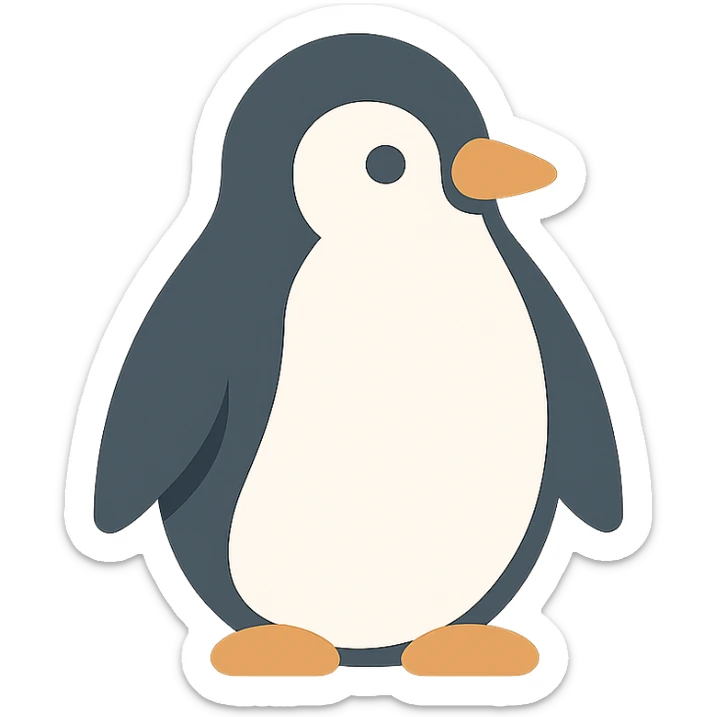 Penguin sticker