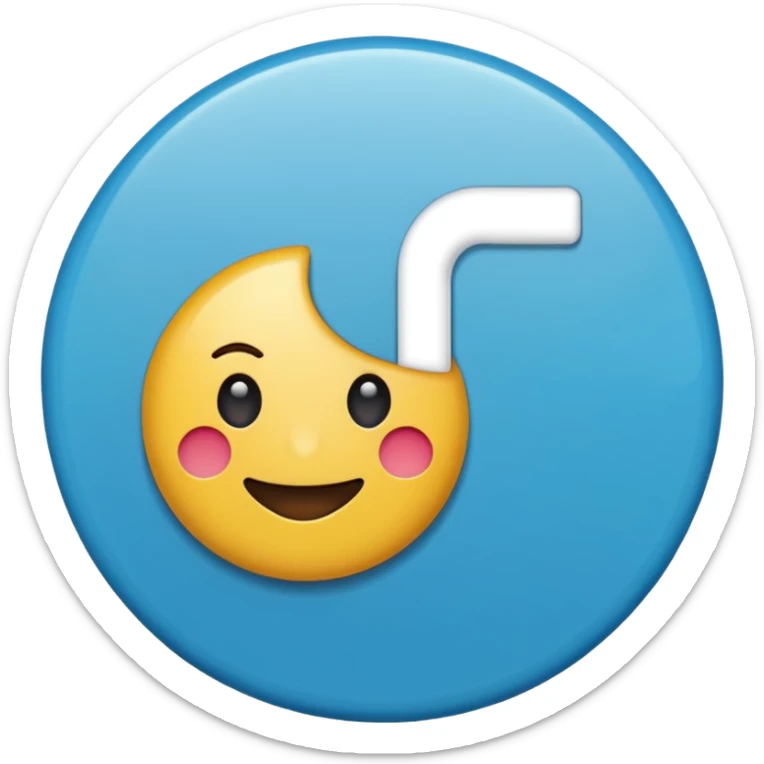 Make me an emoji thats look exactly like the TikTok verified emoji a blue tick make it exactly no difference  sticker