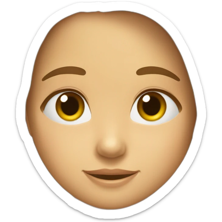 Gemelos Niño y niña de 8 años, niño pelo marrón claro liso y la niña pelo marrón oscuro rizado sticker