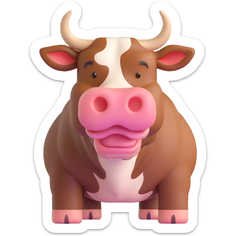 Bull sticker