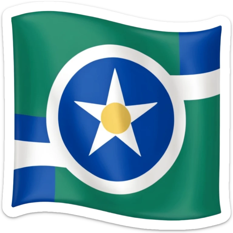 Crie um emoji da bandeira do estado do Paraná que fica no Pais Brasil sticker