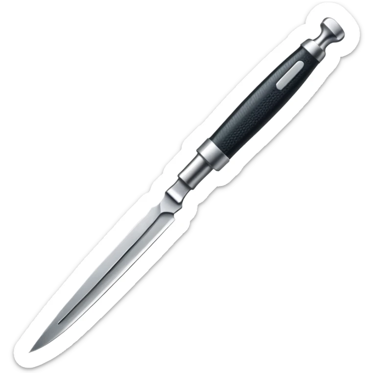 A highly detailed, realistic surgical scalpel with a polished stainless steel blade and a textured grip.

 sticker