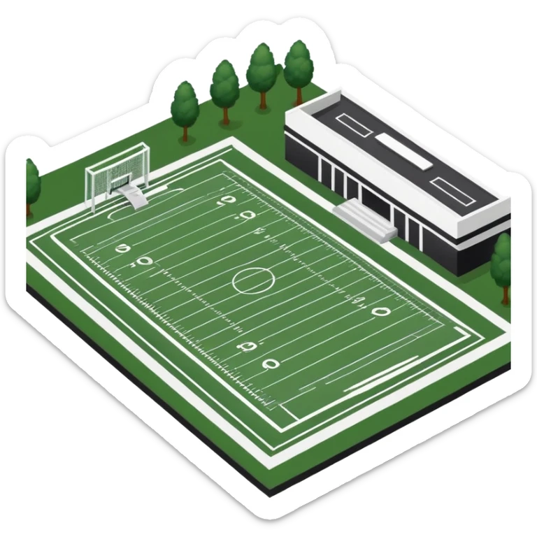 beverly hills high school football field and swim gym sticker