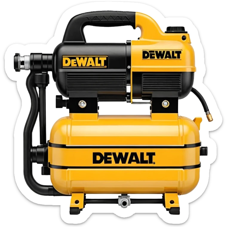 DEWALT 6 Gal. 18-Gauge Brad Nailer and Heavy-Duty Pancake Electric Air Compressor Combo Kit emoji style  sticker