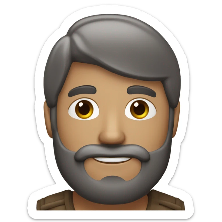 Chico de piel canela con barba negra y sin pelo en la cabeza arrojando dinero  sticker