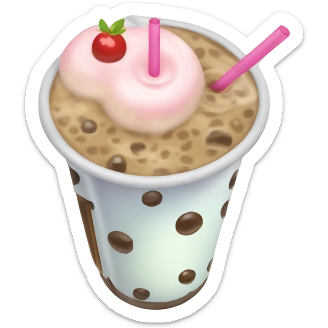 Bubble tea sticker