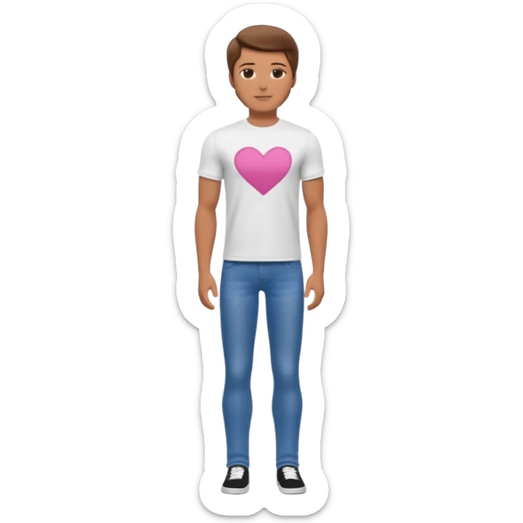 barbie merliah summers as a guy with brown har and brown eyes and tanned skin and full body sticker