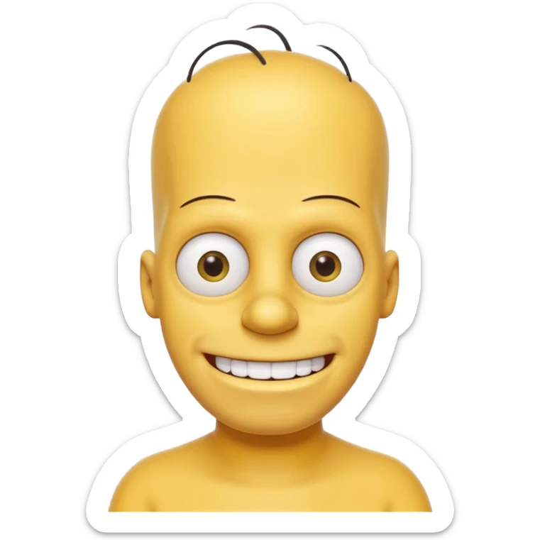the simpsons, another character sticker